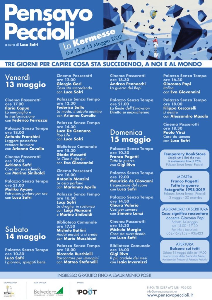 Pensavo Peccioli 13 – 15 Maggio 2022