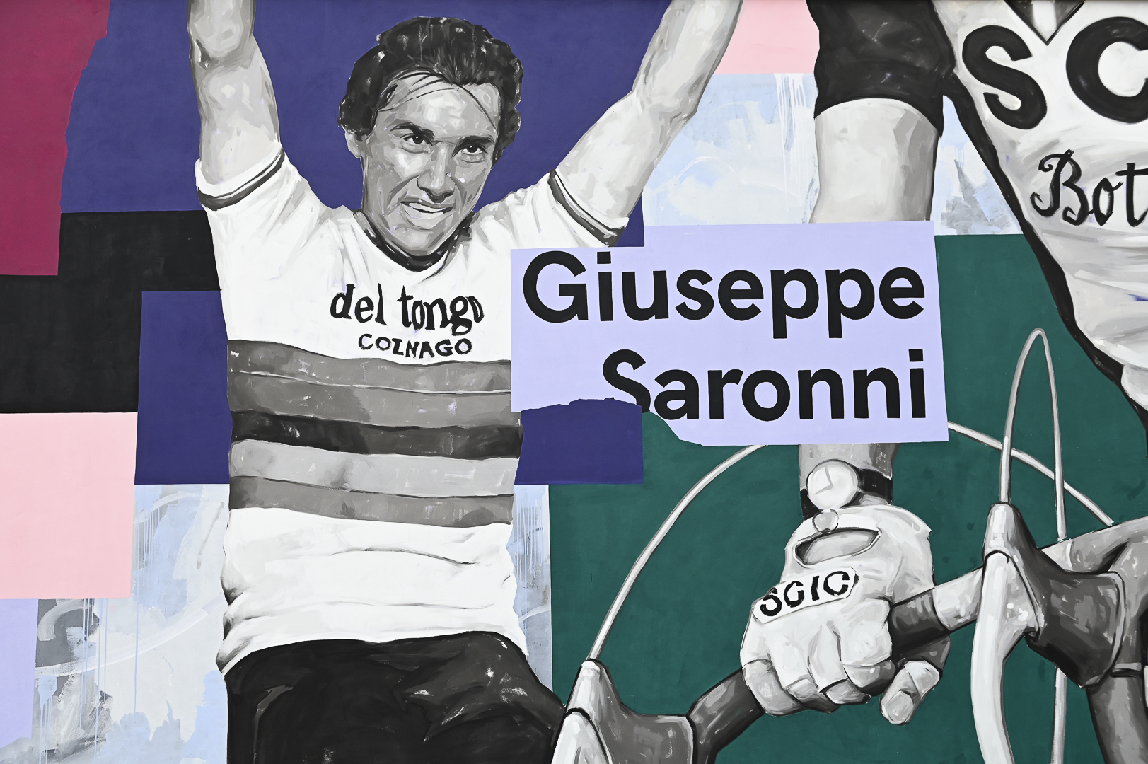 Mural dedicated to the 70th edition of Coppa Sabatini cycling race